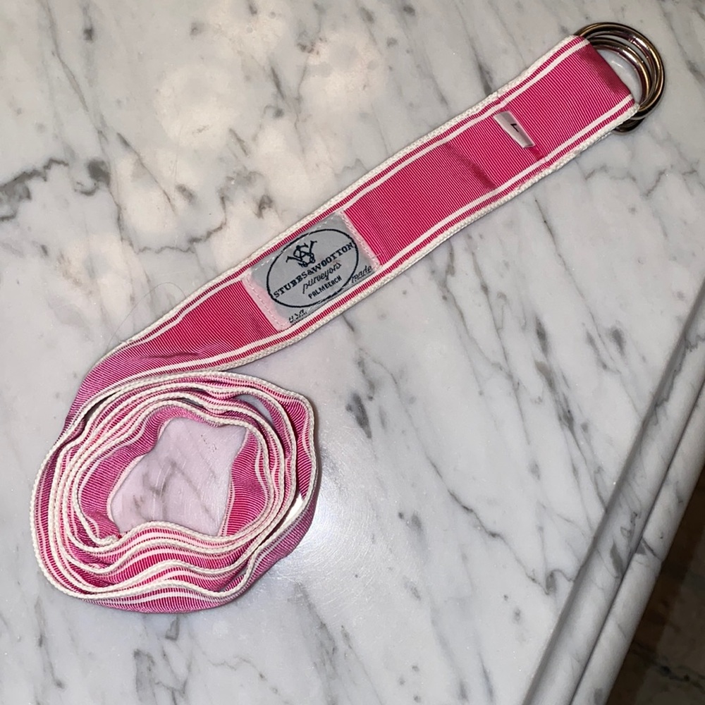 Grosgrain Pink Preppy Belt